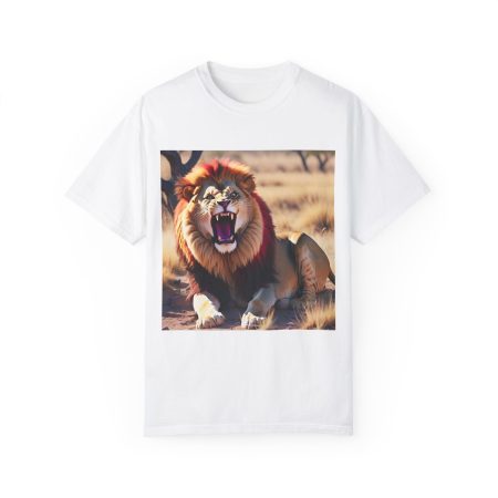 Unisex Garment-Dyed T-shirt. Loin. Golden lion. Chinese lion. Crowned lion. Crown lion. Artsy lion. Angry lion. African lion.