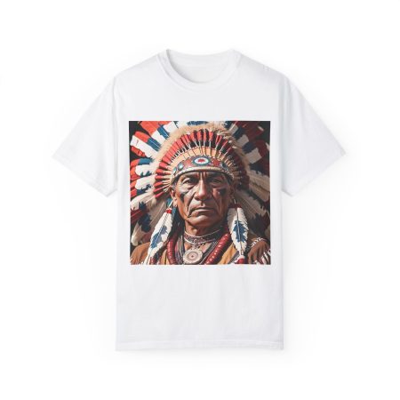 Unisex Garment-Dyed T-shirt Indian. Cheyenne Indian.amercan Indian. American Indian. Apache Indian. Cowboy Indian. Indian art.